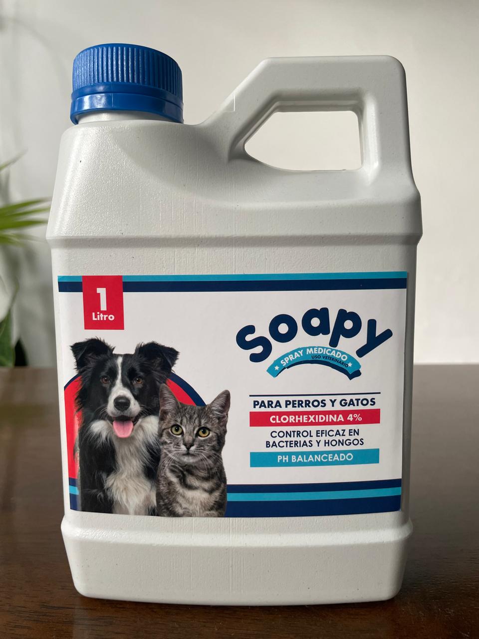 Spray Medicado con Clorhexidina al 4% Para Perros y Gatos 1L