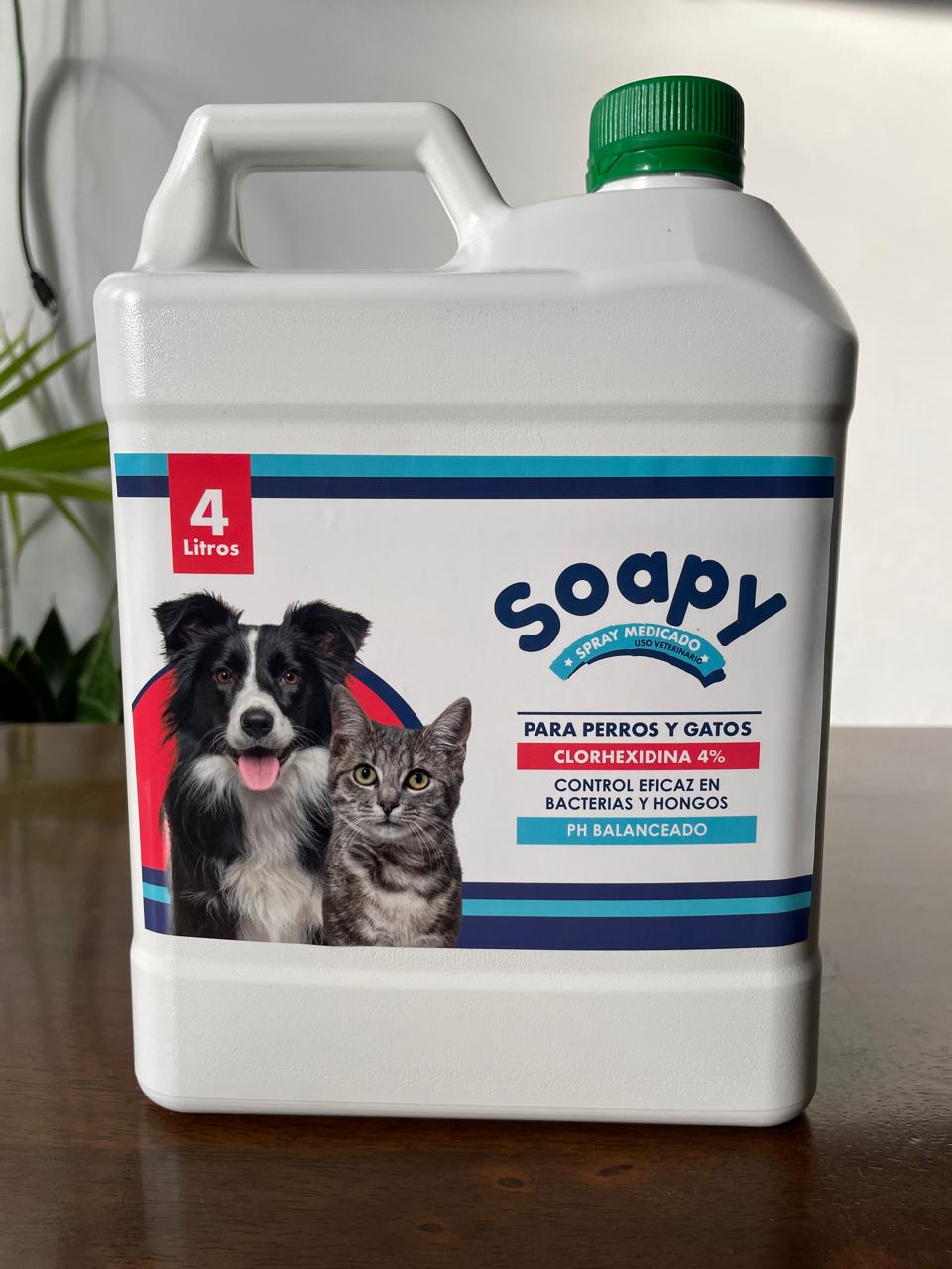 Spray Medicado con Clorhexidina Para Perros y Gatos 4L